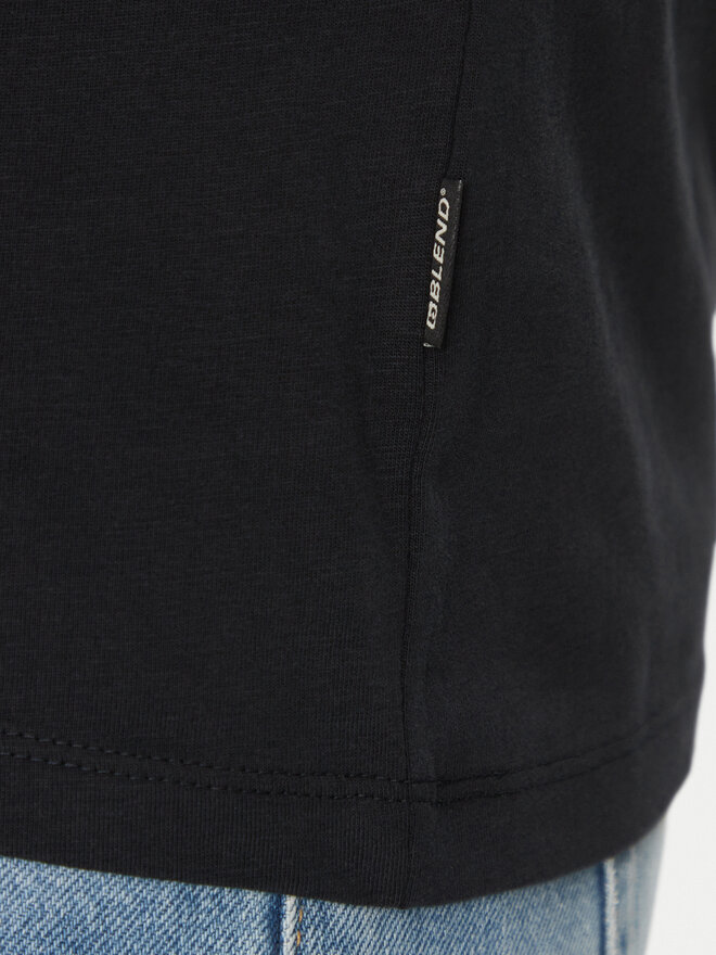 Blend Blend Camiseta 20718312 Negro Regular Fit