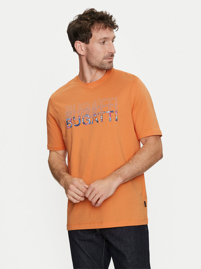 Bugatti Bugatti T-shirt 8350 55043A Narančasta Regular Fit