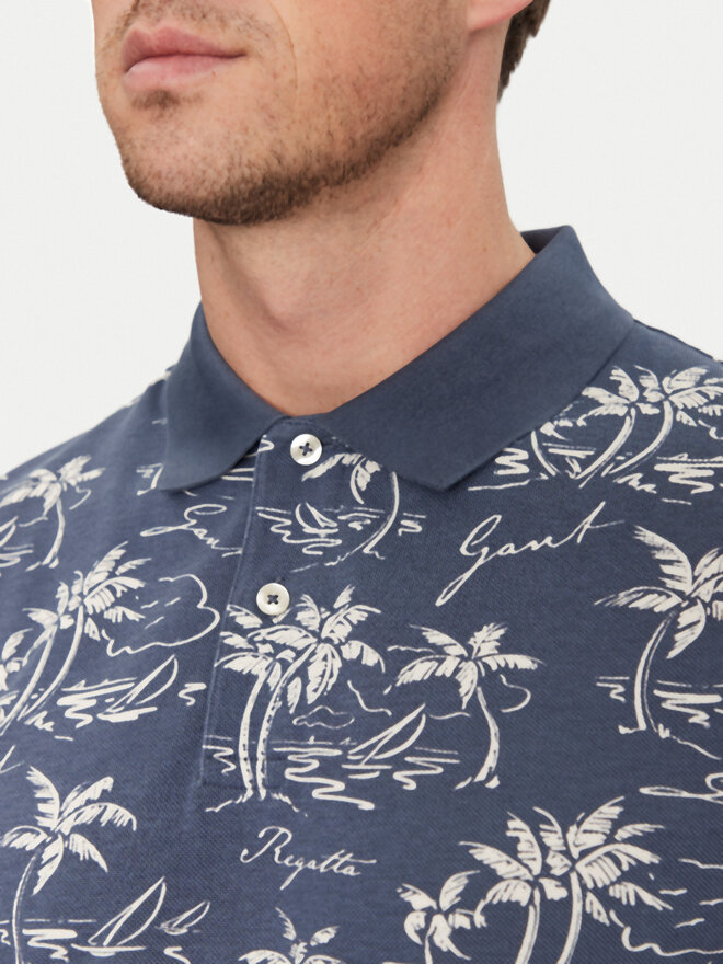 Gant Gant Pólóing 2014058 Sötétkék Regular Fit