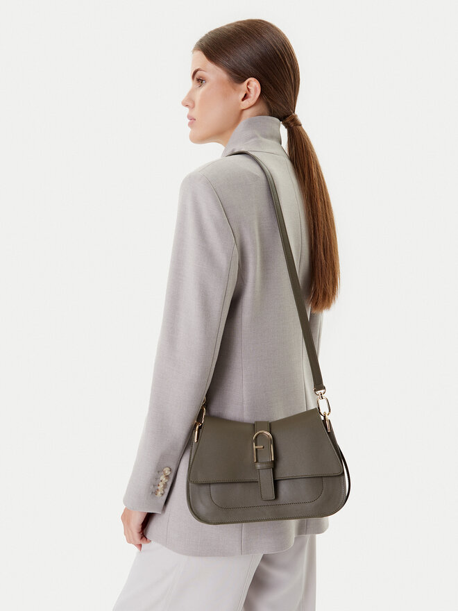 Furla Ročna torba Furla Flow M Top Handle WB00996-BX2045-2810S-1007 Zelena