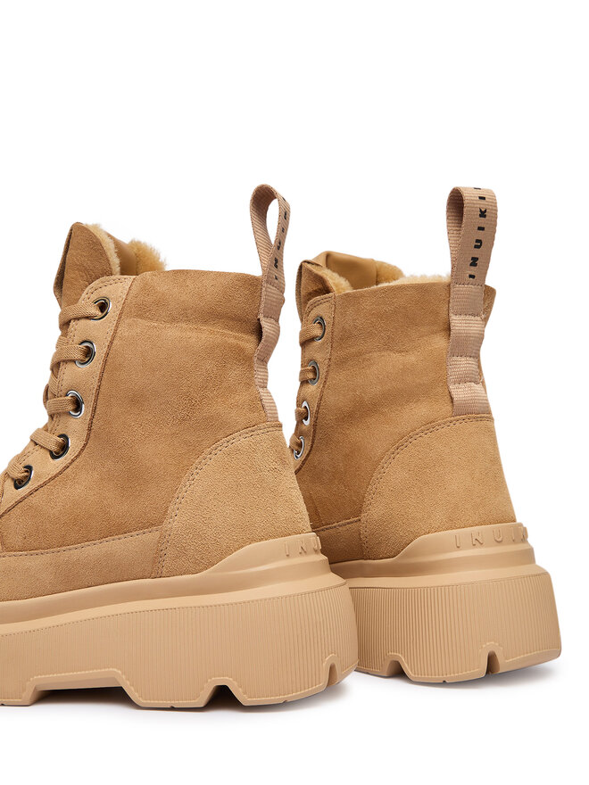 Inuikii Schnürschuhe Inuikii Matilda Shearling 1002.002.0011 Beige