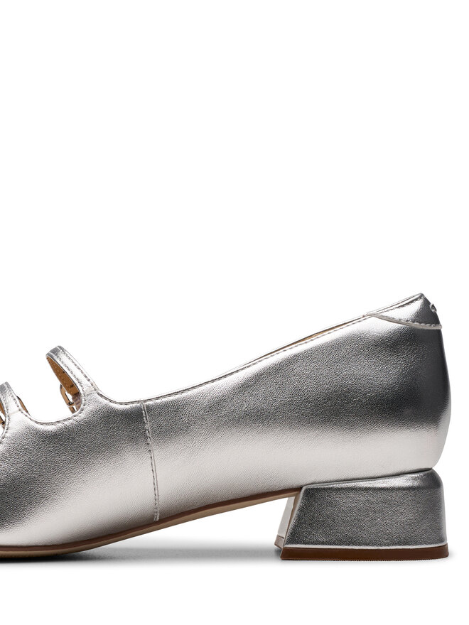 Clarks Ballerinas Clarks Daiss 30 Shine 26179900 Silberfarben