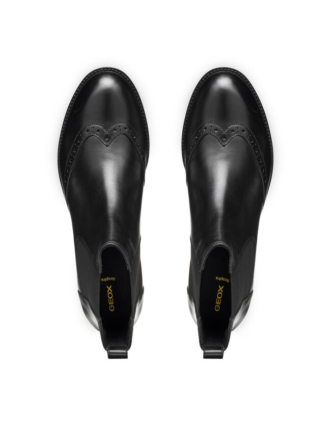 Geox Kotníková obuv s elastickým prvkem Geox D Jaylon 2 D56QAA 043NH C9999 Černá