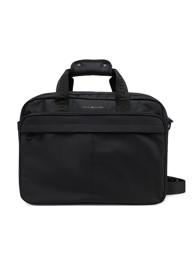 Tommy Hilfiger Laptoptasche Tommy Hilfiger Th Repreve Computer Bag AM0AM13186 Schwarz