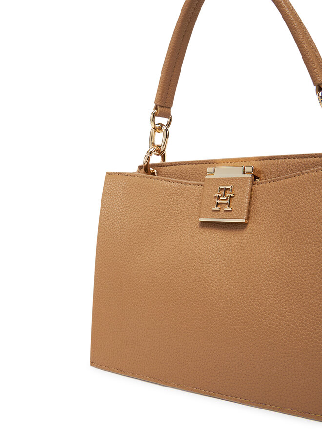 Tommy Hilfiger Ročna torba Tommy Hilfiger Th Her Mini Tote AW0AW17190 Rjava
