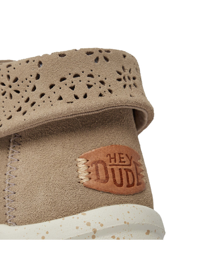 Hey Dude Półbuty Hey Dude Wendy Peak Fold Boot Suede 40256-255 Beżowy