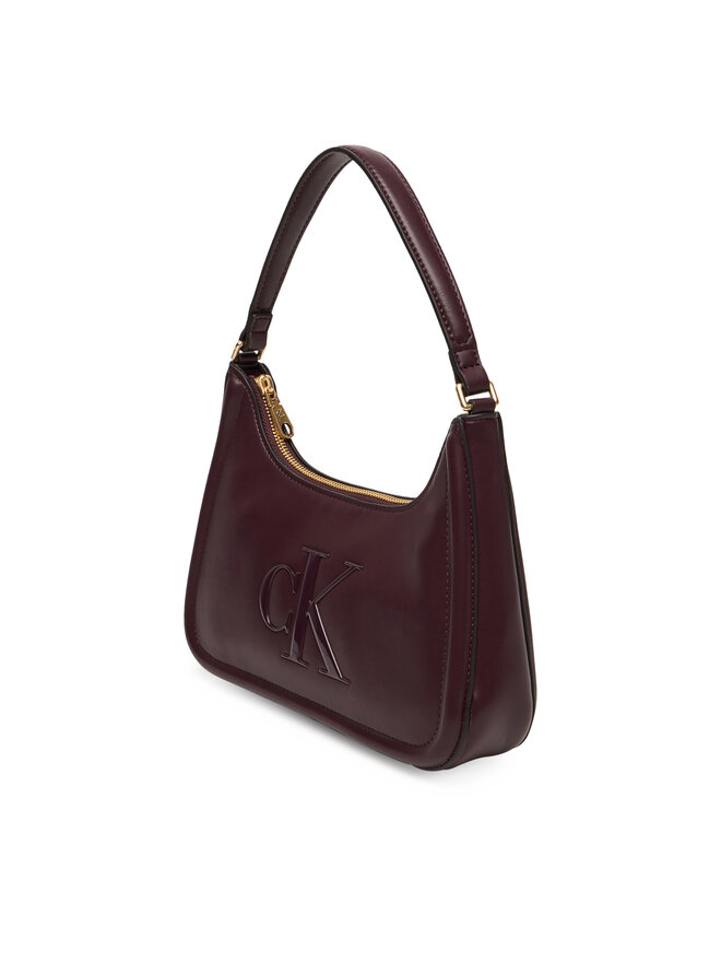 Calvin Klein Handtasche Calvin Klein Bold Ck Small Shoulder Bag LV04F3230G Dunkelrot