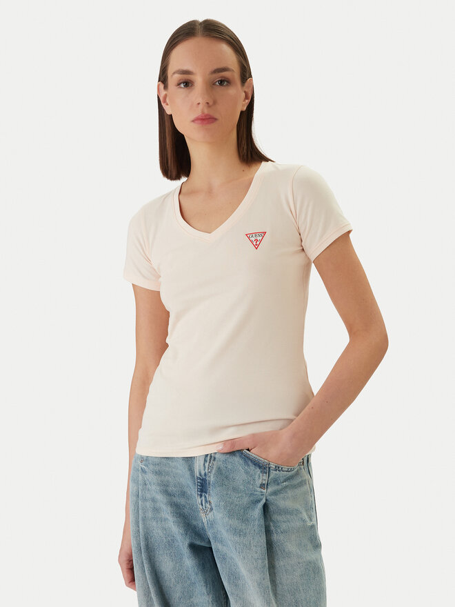 Guess Guess Футболка W2YI45 J1314 Оранжевий Slim Fit