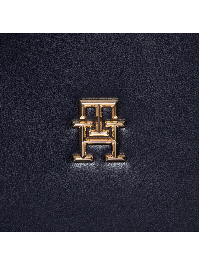 Tommy Hilfiger Handtasche Tommy Hilfiger Iconic Tommy Satchel AW0AW13390 Dunkelblau