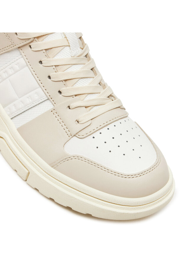Tommy Jeans Снікерcи Tommy Jeans The Brooklyn Mid Top EN0EN02579 Écru