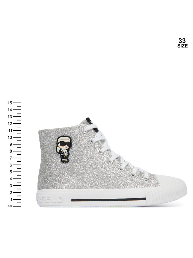 KARL LAGERFELD Sneakers aus Stoff KARL LAGERFELD Z31171 M Grau
