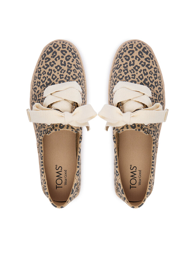 Toms Еспадрильї Toms Carolina Lace Up 10023047 Бежевий