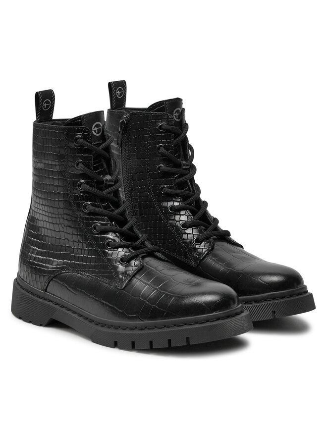 Tamaris Schnürstiefeletten Tamaris 1-25054-41 Schwarz