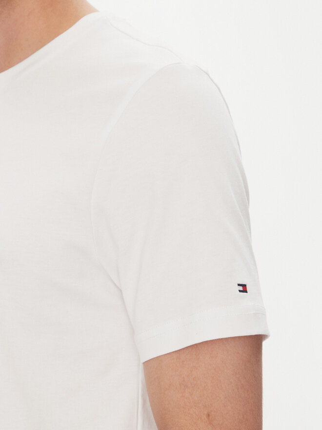 Tommy Hilfiger Tommy Hilfiger Marškinėliai Tropical Floral MW0MW39353 Balta Regular Fit