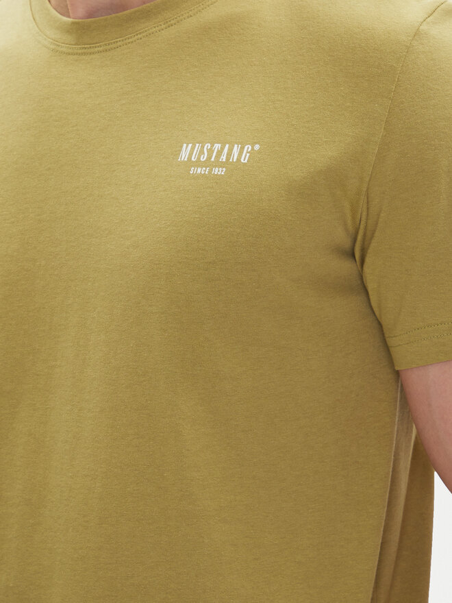 Mustang Mustang T-shirt Austin 1016273 Zelena Regular Fit