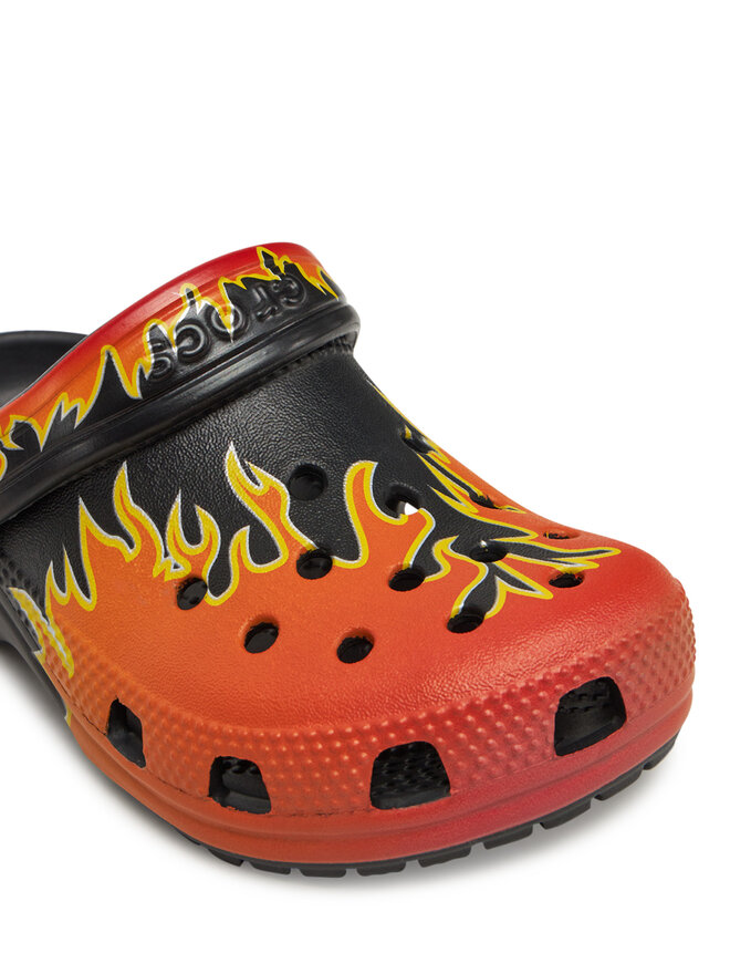Crocs Klapki Crocs Classic Flames Clog K 210993 Pomarańczowy