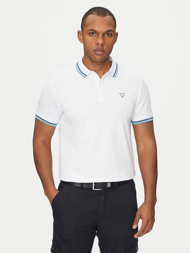 Guess Guess Marškinėliai M2GP34 KARS0 Balta Regular Fit