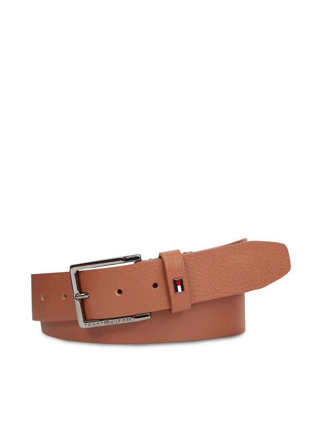 Tommy Hilfiger Чоловічий ремінь Tommy Hilfiger Oliver 3.5 Ext AM0AM12298 Коричневий