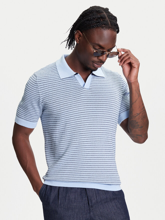 United Colors Of Benetton United Colors Of Benetton Pólóing 1094K301J Kék Regular Fit