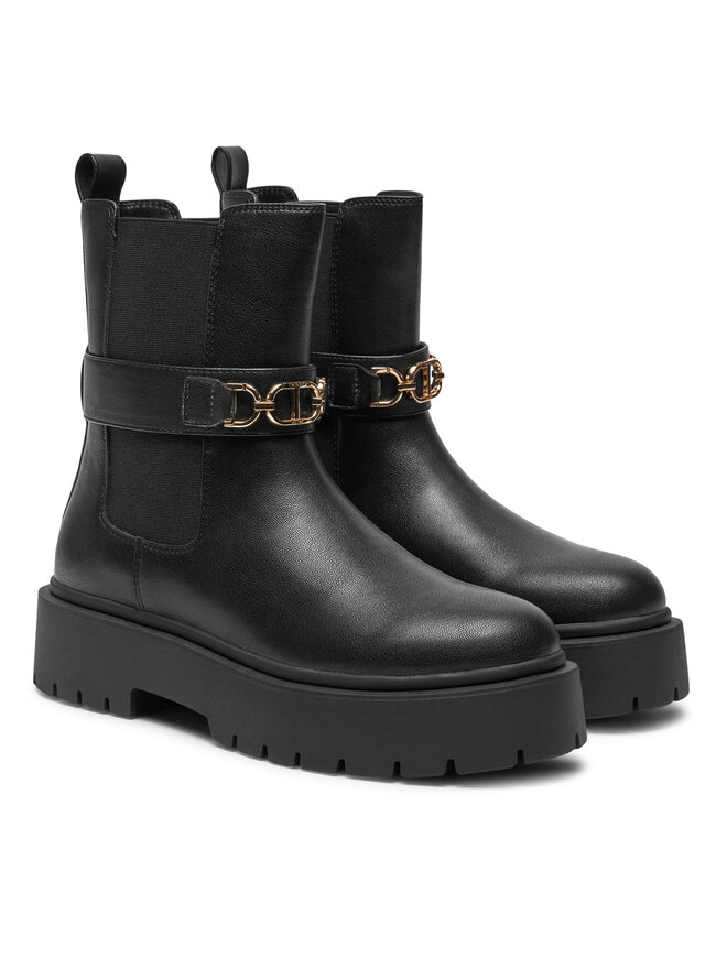 TWINSET Μποτάκια με λάστιχο TWINSET 242TCP064 Μαύρο