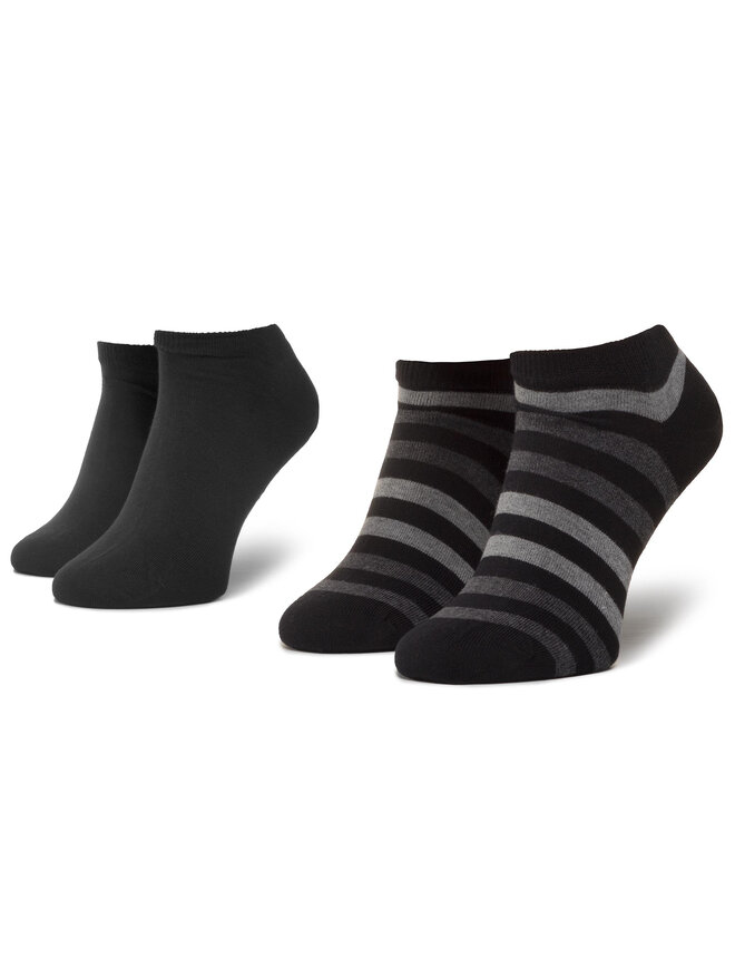 Tommy Hilfiger 2 pares de calcetines cortos unisex Tommy Hilfiger 382000001 Negro