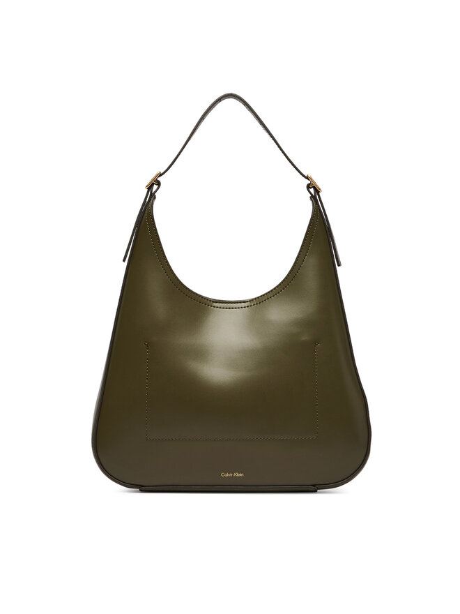 Calvin Klein Handtasche Calvin Klein Ck Medium Shoulder Bag LV04F3522G Dunkelgrün