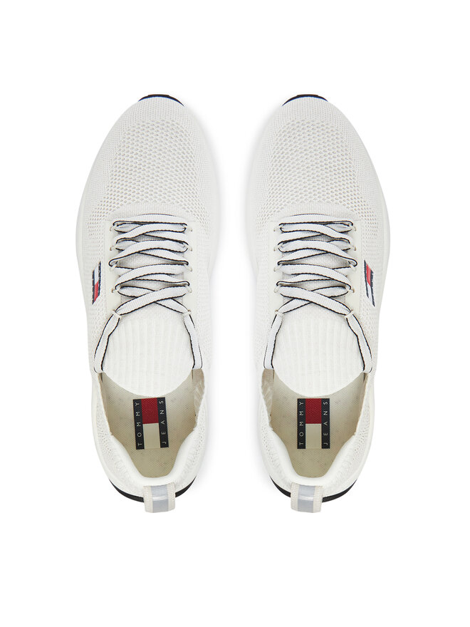 Tommy Jeans Sneakers Tommy Jeans Tjm Runner Knitted EM0EM01580 Écru