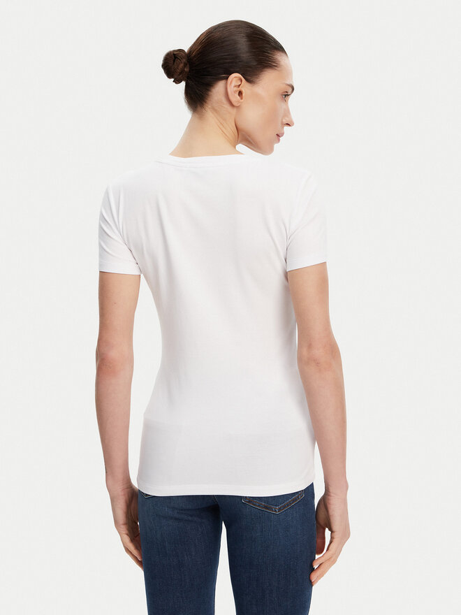Fracomina Fracomina Camiseta FP25ST3002J449N5 Blanco Slim Fit