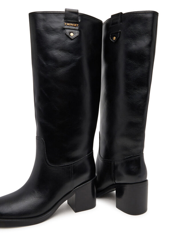 TWINSET Μπότες TWINSET ko252TCP080 Μαύρο
