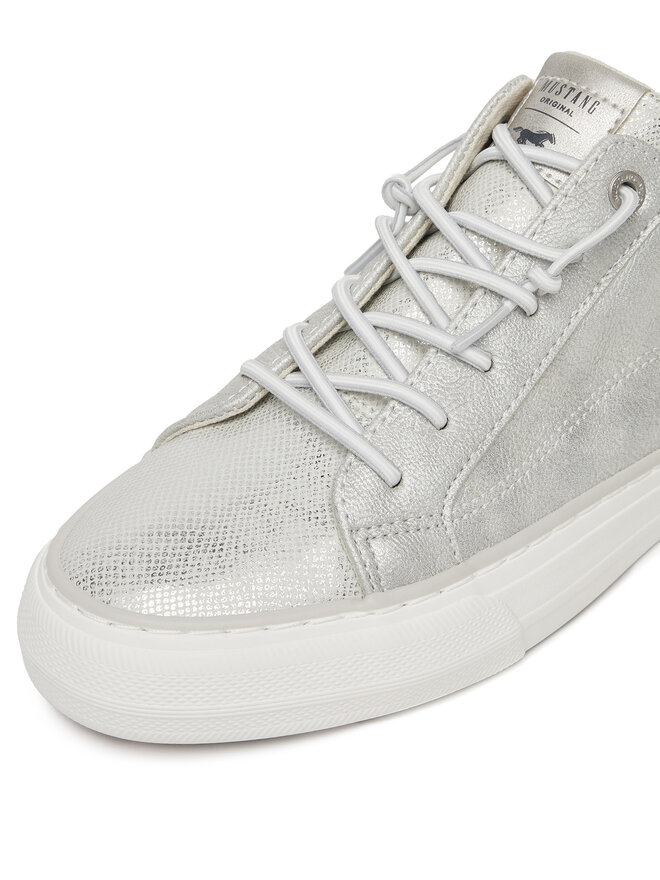 Mustang Sneakers aus Stoff Mustang 1272-311 Silberfarben