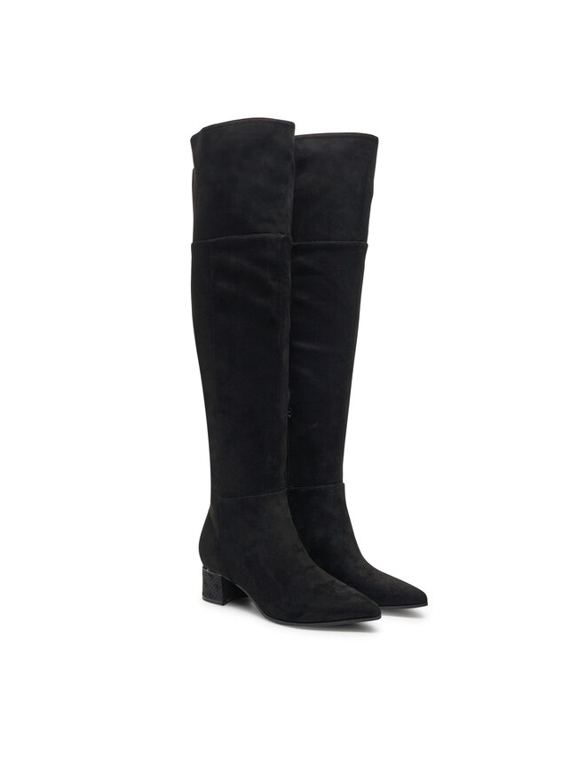 Guess Cizme lungi muschetar Guess Lucie FLFLUC ESU11 Negru