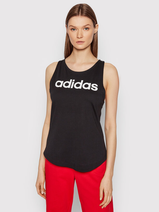 adidas adidas Marškinėliai Essentials Logo GL0566 Juoda Regular Fit