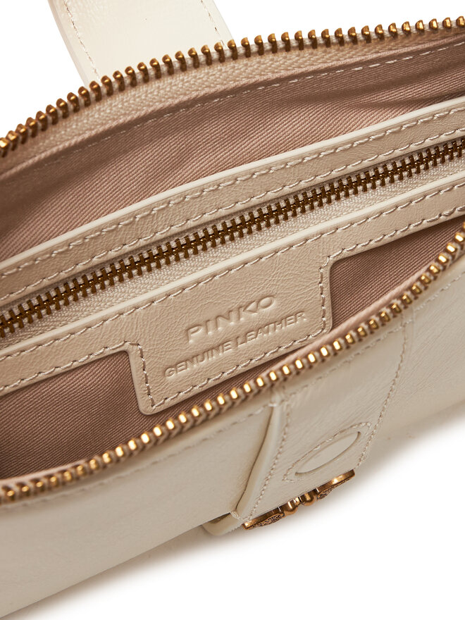 PINKO Handtasche PINKO Arthemis Shoulder Mini . AI 24-25 PLTT 103512 A29V Creme