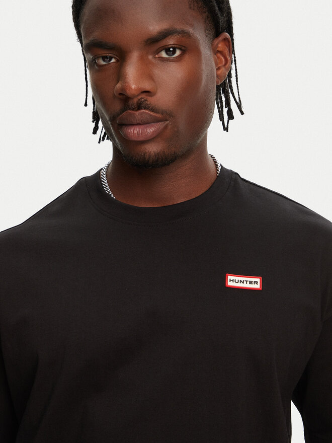 Hunter Hunter Majica Rasputin HARM0057251 Črna Relaxed Fit