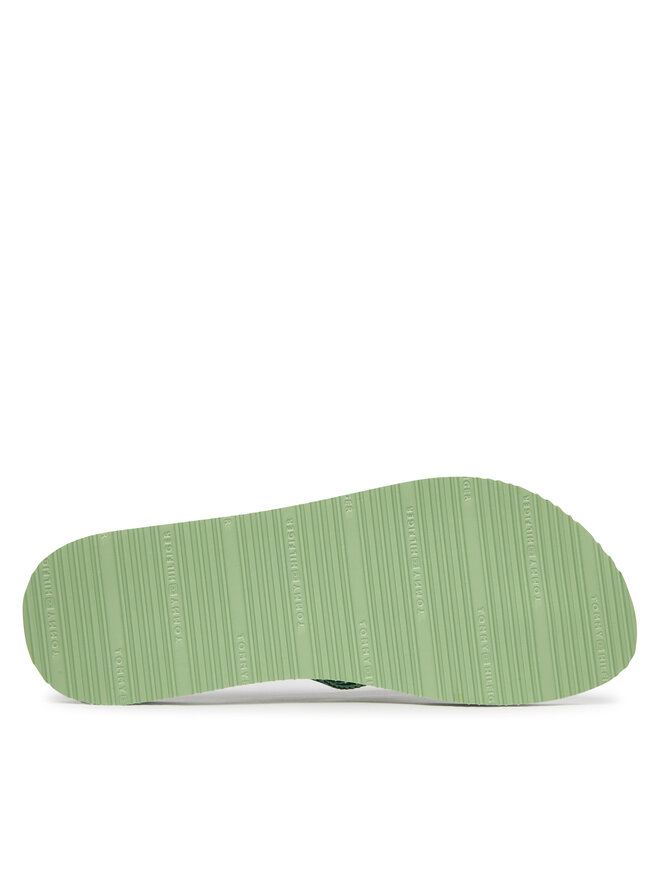 Tommy Hilfiger Zehentrenner Tommy Hilfiger Th Webbing Summer Sandal FW0FW09193 Grün