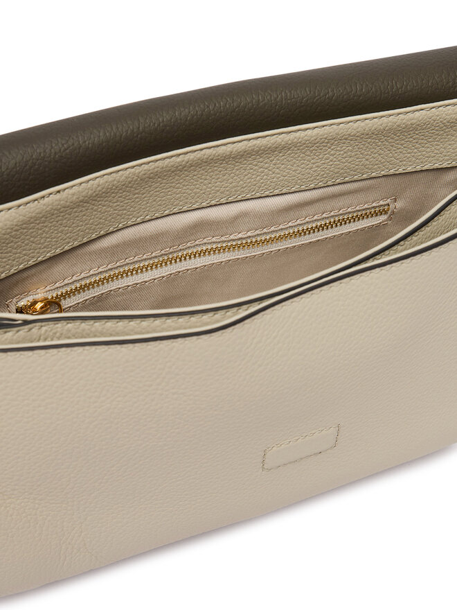 Coccinelle Handtasche Coccinelle M50 Boheme Grana Double E1 M50 12 01 01 Beige