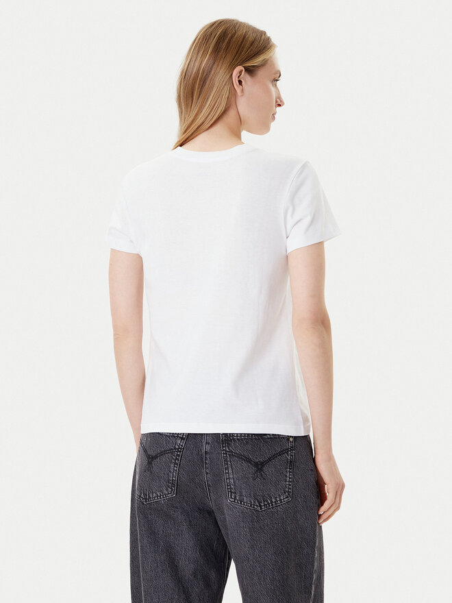 Vans Vans Camiseta Wm Flying V Crew Tee VN0A3UP4 Blanco Regular Fit