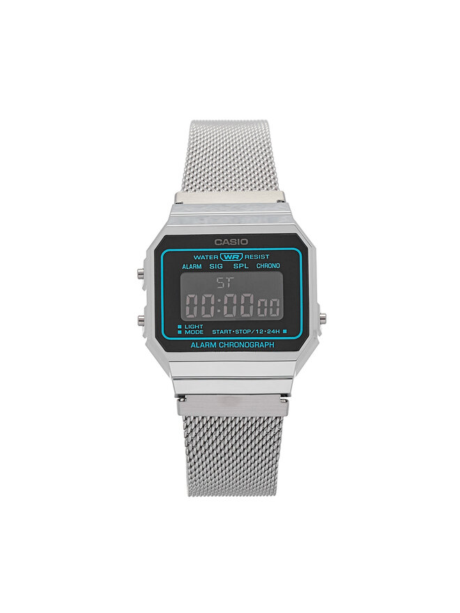 Casio Zegarek Casio A700WEMS-1BEF Srebrny