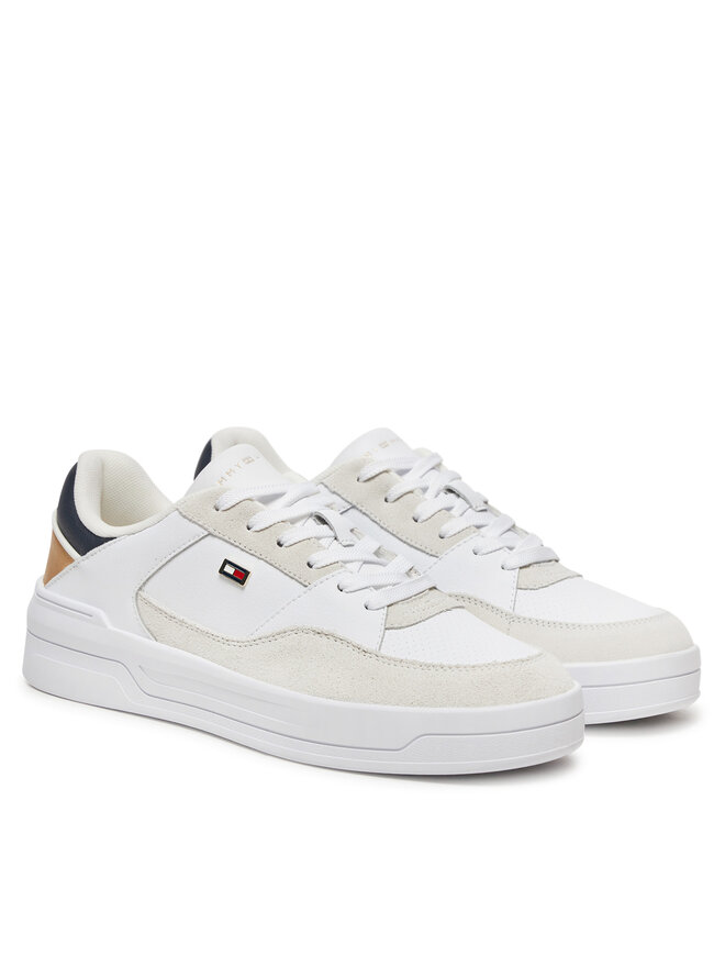 Tommy Hilfiger Sneakersy Tommy Hilfiger Essent Basket FW0FW08615 Biały