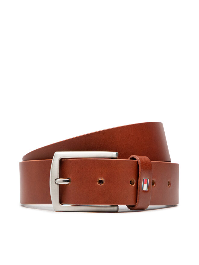 Tommy Hilfiger Чоловічий ремінь Tommy Hilfiger New Denton AM0AM08360 Коричневий