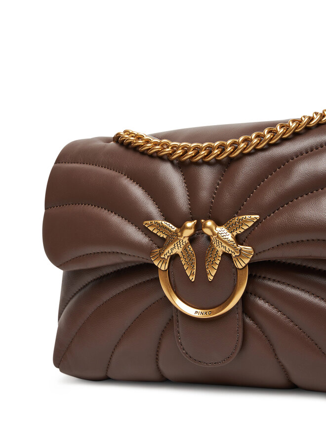PINKO Ročna torba PINKO Love Puff Classic Cl 100038 A1EX Rjava