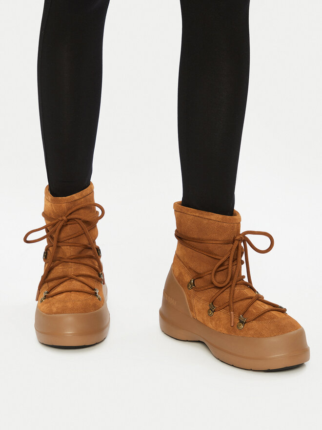 Moon Boot Śniegowce Moon Boot Luna Boot Suede 80D2480030 Brązowy