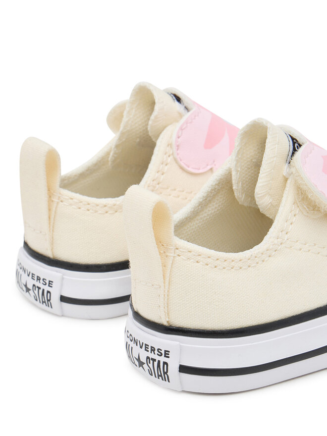 Converse Kedas Converse Chuck Taylor All Star One Strap Embroidered Floral Easy On A13452C Écru