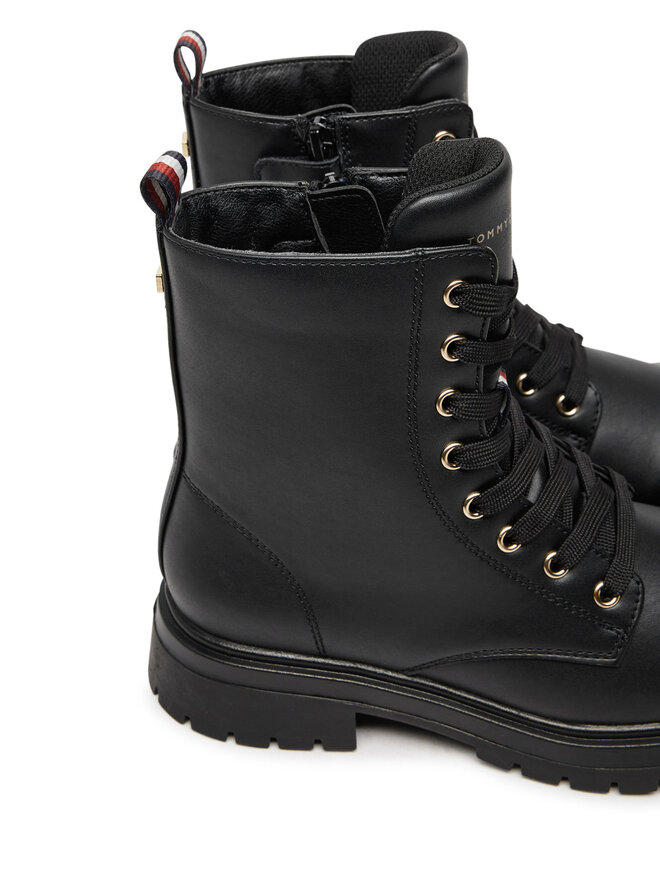 Tommy Hilfiger Botas Tommy Hilfiger Lace-Up Bootie T3A5-33569-1351 S Negro