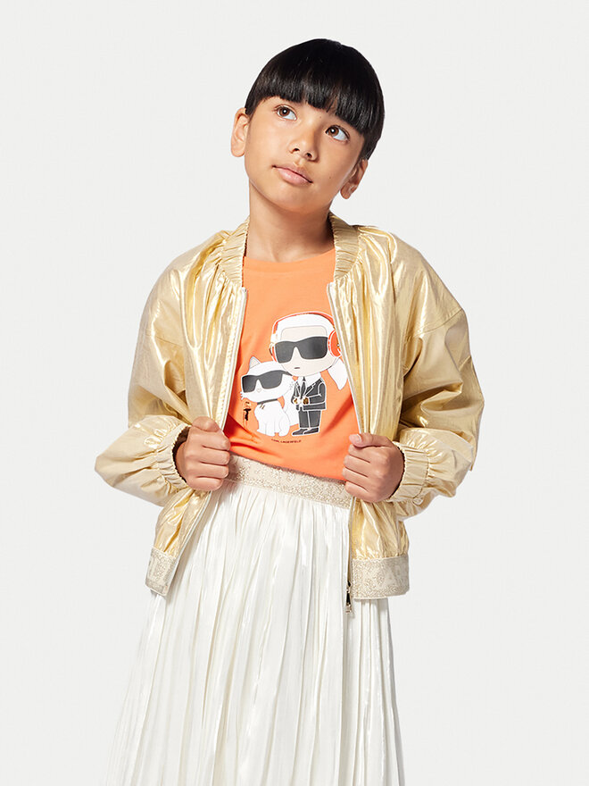 Karl Lagerfeld Kids Karl Lagerfeld Kids Póló Z30492 D Narancssárga Regular Fit