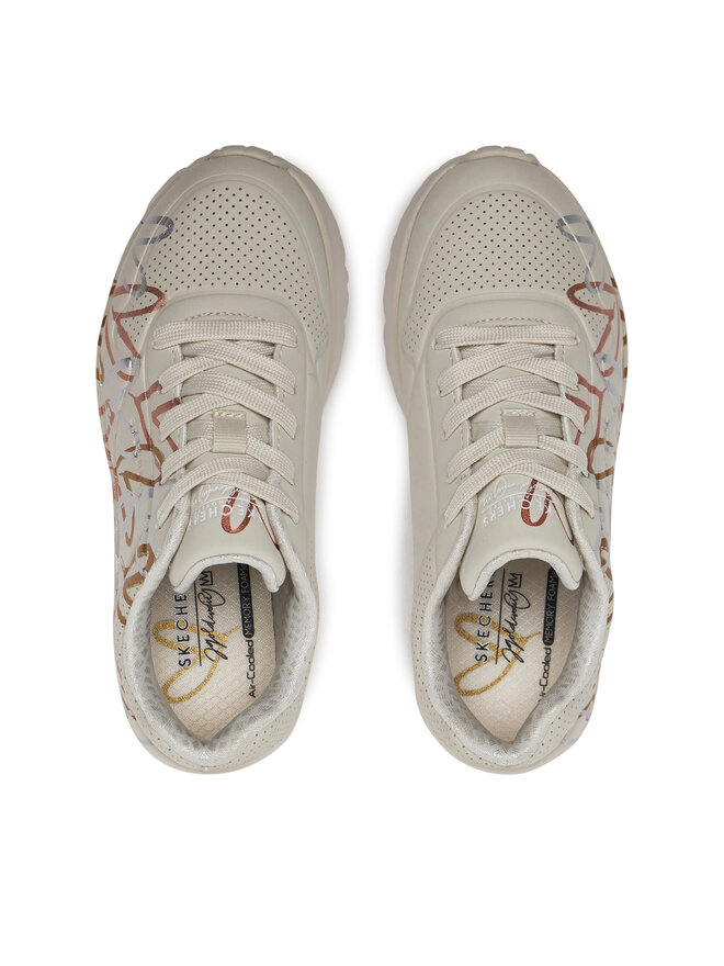 Skechers Αθλητικά Skechers Uno Lite - Metallic 314067L/NTMT Λευκό
