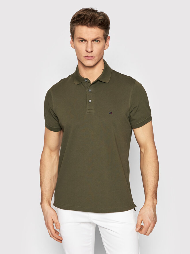 Tommy Hilfiger Tommy Hilfiger Poloshirt 1985 MW0MW17771 Grün Slim Fit