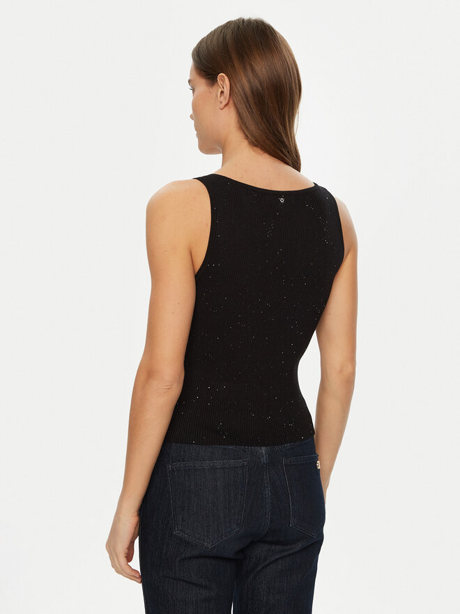 Guess Guess Τοπ W5RR18 Z34O0 Μαύρο Regular Fit
