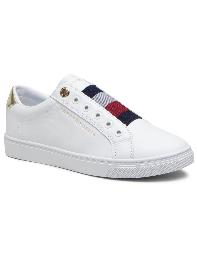 Sneakers Tommy Hilfiger Th Elastic Slip On Sneaker FW0FW05546 WeiB eschuhe