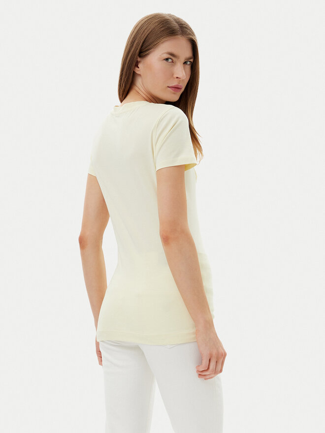 Guess Guess Marškinėliai W5GI17 J1314 Geltona Slim Fit